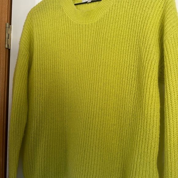 Madewell Yellow/Green Crew Neck Sweater - Picture 4 of 12